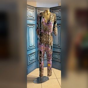 Purple/Black Jumpsuit 1X